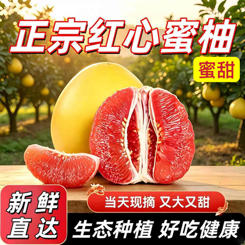 现货正宗红心蜜柚新鲜现摘大果