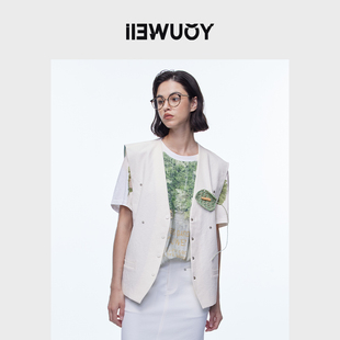 YOUWEI 饰甜美马夹Y3623212 优惠专属 两面穿户外马甲女花朵装