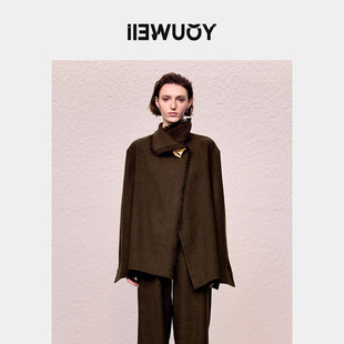 YOUWEI有尾2024秋季 外套女Y2424312 羊毛花呢衬衫