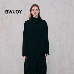 YOUWEI有尾2024冬季 打底内搭Y1724406 柔软高领绑结卫衣女长袖