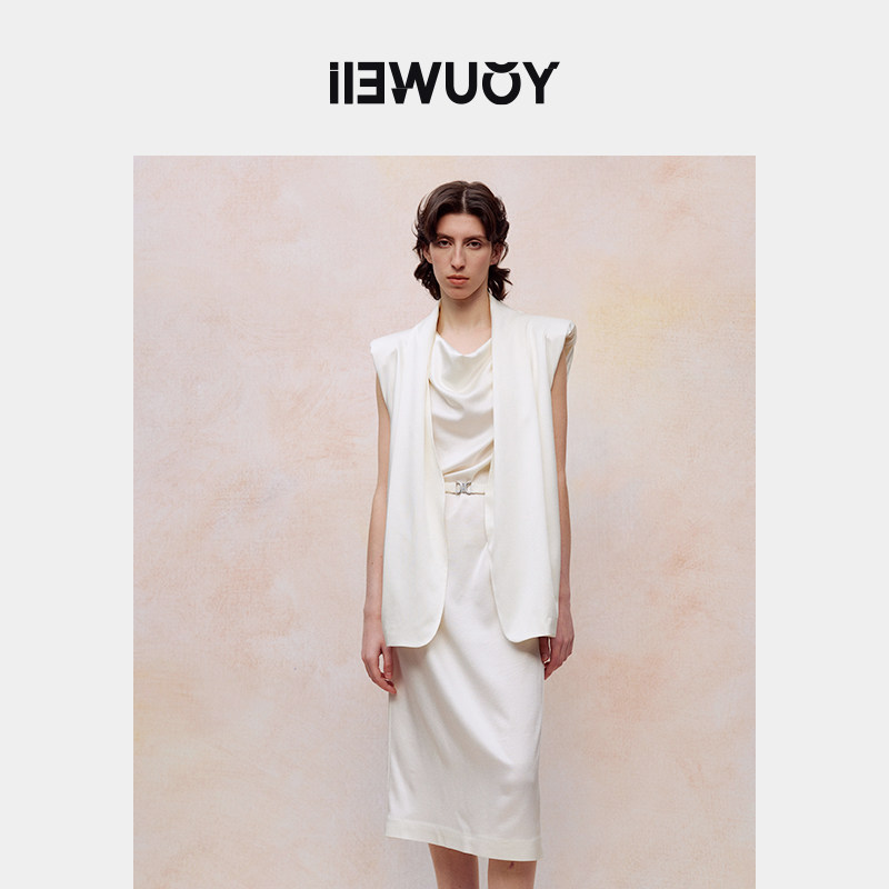 YOUWEI有尾夏季竹节含桑蚕丝假两件连衣裙女裙子Y5724213