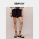 YOUWEI有尾夏季 Y5224201 女夏裤 法式 肌理条纹短裤