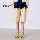 YOUWEI有尾2025春季 Y5325104 含桑蚕丝轻奢户外中裤