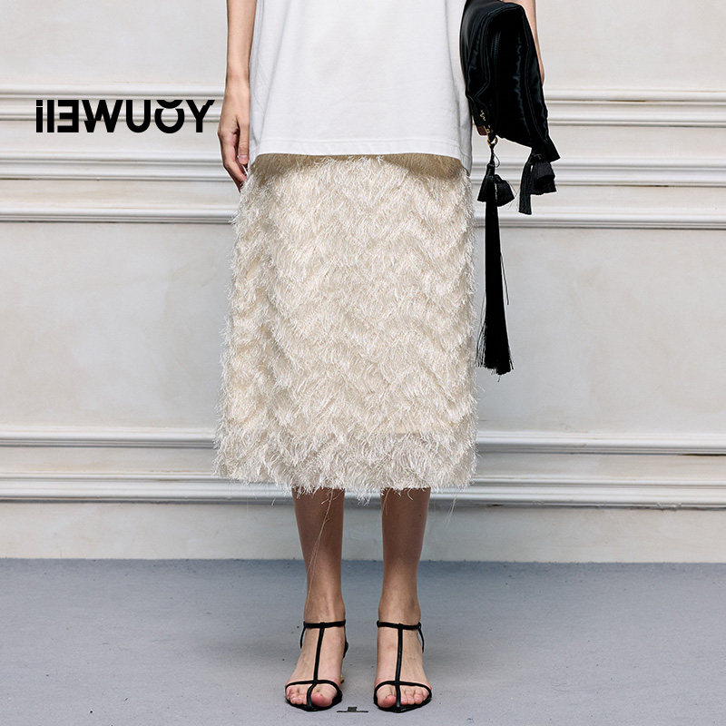 YOUWEI有尾2025夏季新品碎纸羽毛流苏半裙Y5825214,女装/女士精品,半身裙,淘宝优惠券,粉丝福利购,淘宝优惠卷