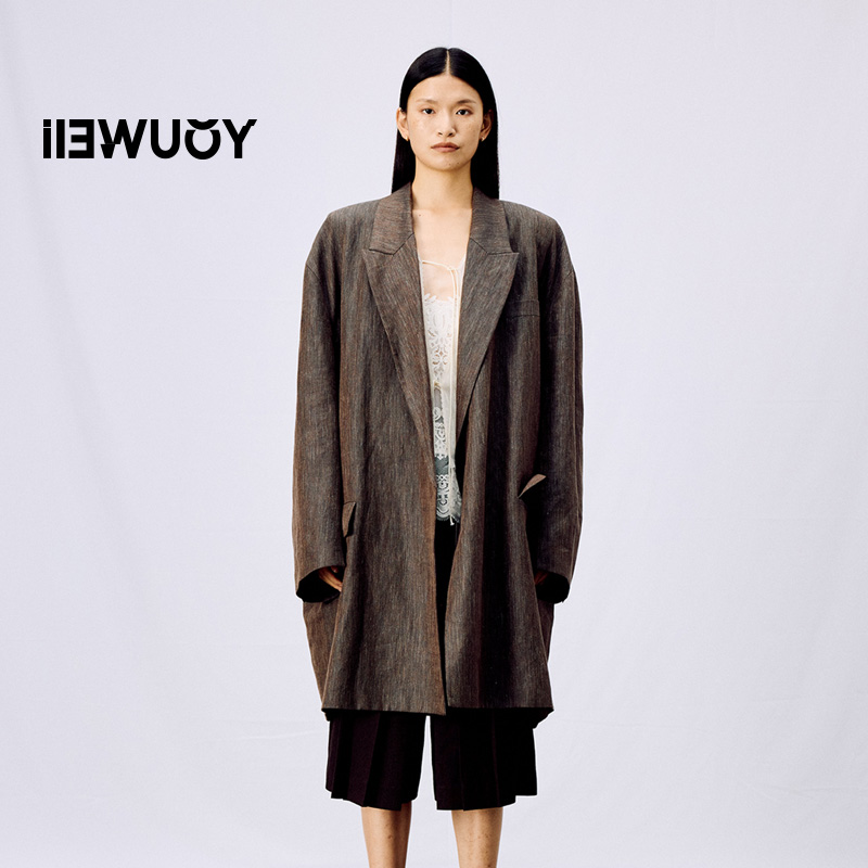 有尾女装廓形外套大衣