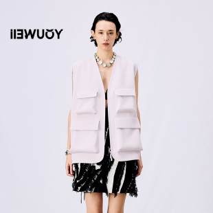 马甲Y3625105 YOUWEI有尾2025春季 新品 女装 轻奢户外多口袋工装