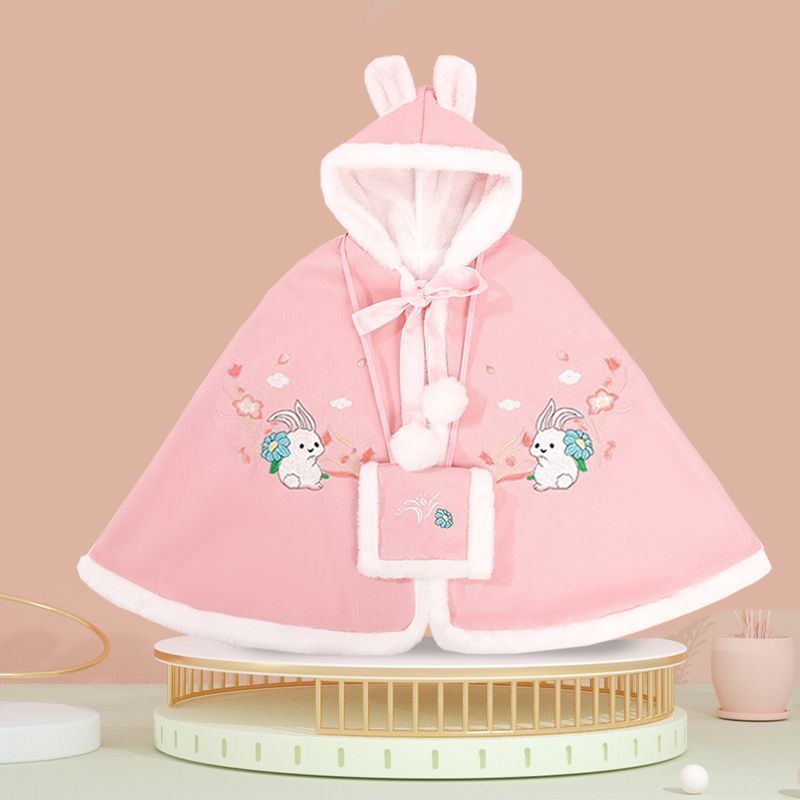 女童汉服斗篷披风冬季加厚保暖