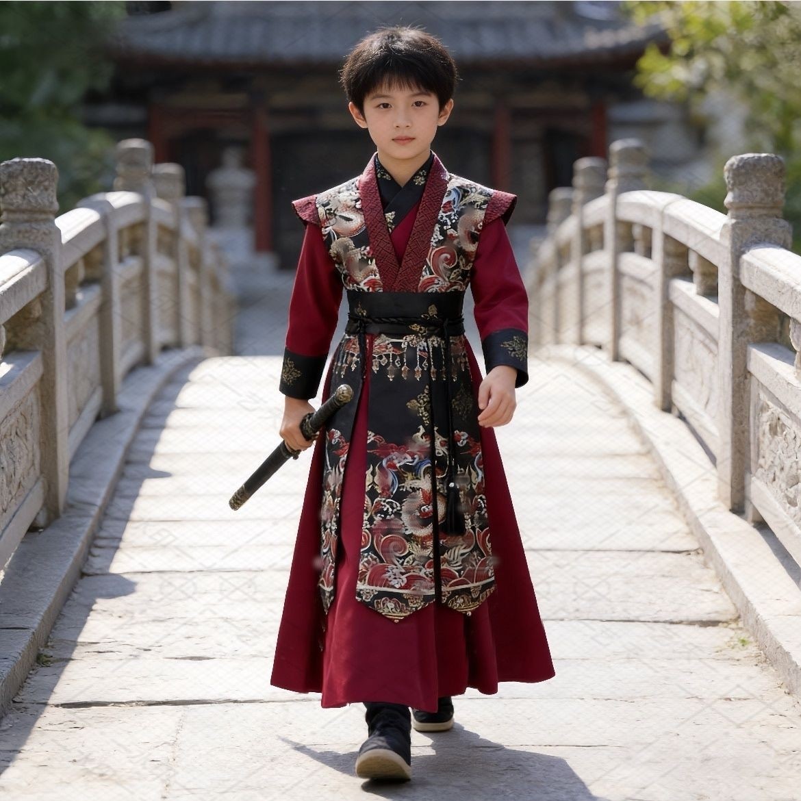 古风高端帅气武侠唐装飞鱼服