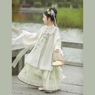 女童汉服2026春秋新款 小女孩古风日常 超仙明制儿童中国民族风唐装