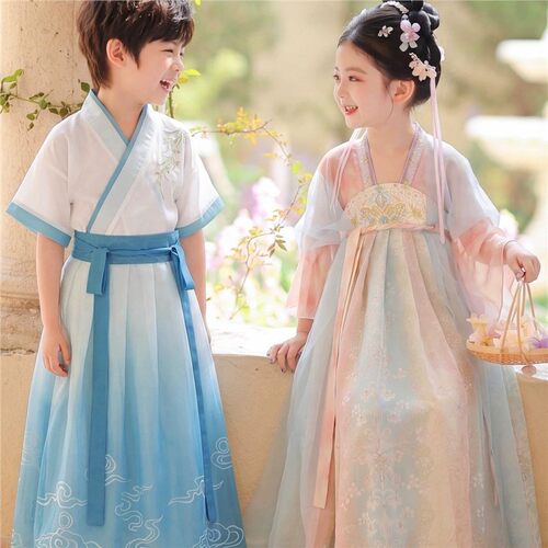汉服男童2026新款幼儿园古风超仙公主裙六一儿童古装国学服演出服