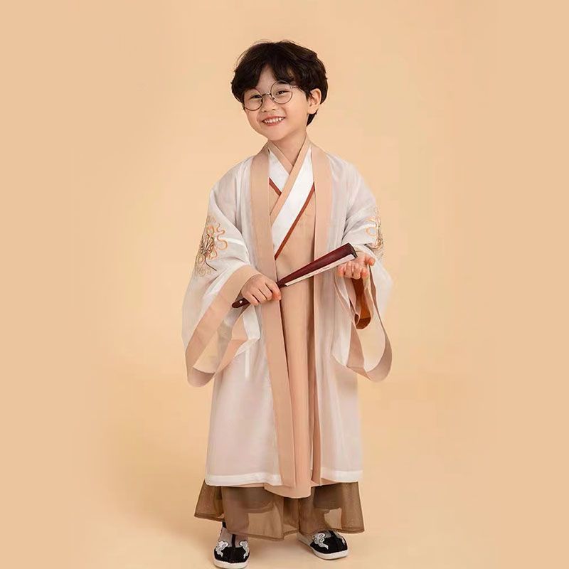 今兮古兮儿童国学汉服2025春秋表演中国风小童三字经弟子规演出服