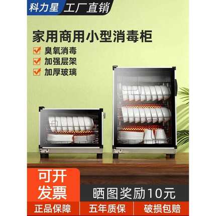柜台餐饮碗筷消毒柜家用小型厨房消毒碗柜保洁立式商用式2024新款