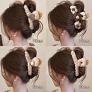 高级感大号头发抓夹女2025新款 秋冬毛绒鲨鱼夹后脑勺发夹夹子头饰