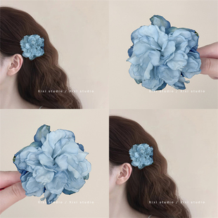 花朵发夹边夹侧边耳后发卡女2026新款高端头花仿真花头饰海边发饰