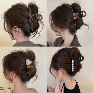 升级加大号抓夹女2025新款高级感发量多盘发发夹后脑勺鲨鱼夹发抓