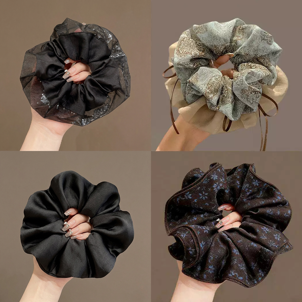 高级感洋气时尚大肠发圈女成人头花发绳2026新款扎头发头绳头圈