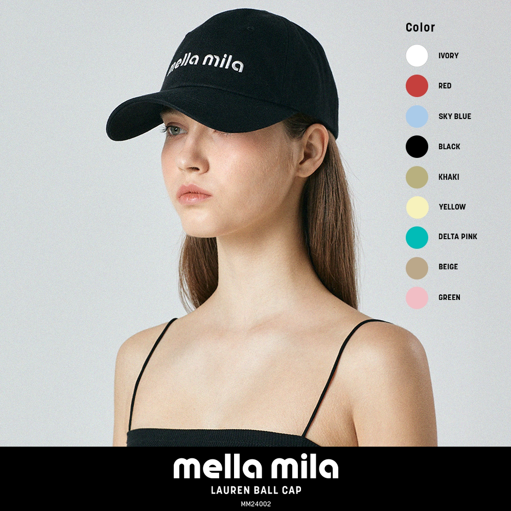 Mellamila韩国进口品牌韩系软顶棒球帽夏季女士薄款显脸小鸭舌帽