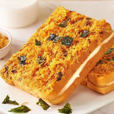 海苔肉松吐司面包早餐儿童零食充饥独立包装小吃休闲食品学生整箱