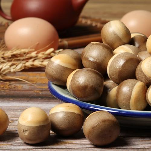 日式水泡饼180g泡泡牛奶双色圆形童年怀旧零食潮汕特产点心饼干