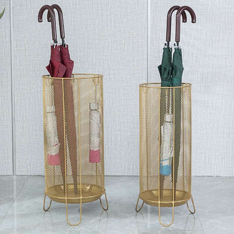铁艺雨伞架家用门厅方形收纳雨伞桶落地式放伞桶复古创意跨境