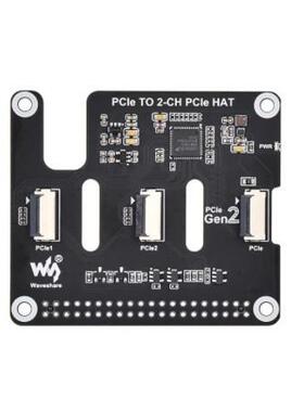 树莓派5Pcie接口扩展板双通道可叠加RaspberryPi5拓展板