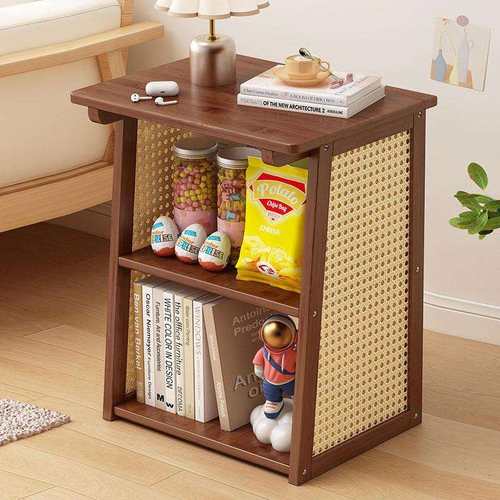 书架落地置物架一体儿童书柜沙发边省空间学生多层家用收纳架子