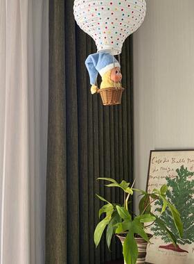 【家居好物】热气球空中吊饰公仔玩偶收纳展示架客厅装饰摆件挂饰