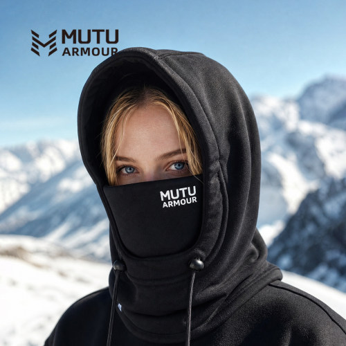 MUTU滑雪头套防风加绒保暖护脸