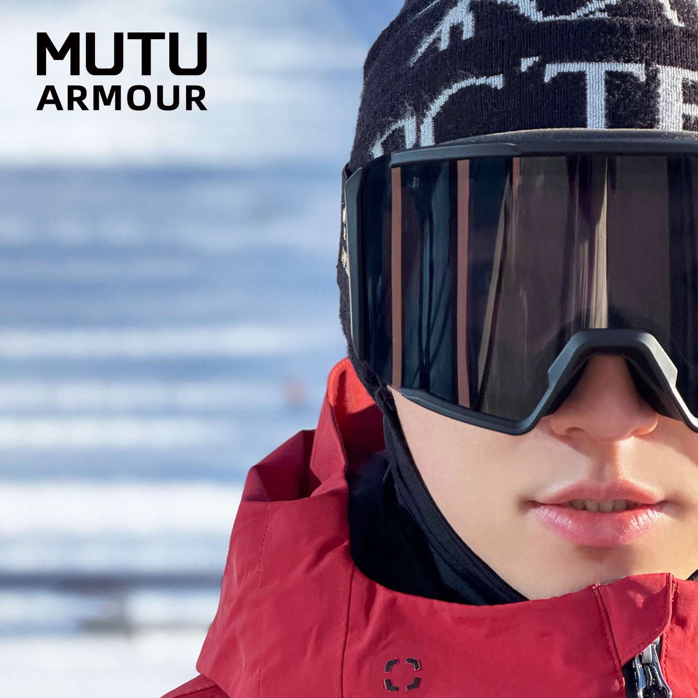 MUTU滑雪眼镜防雾全天候变色雪镜