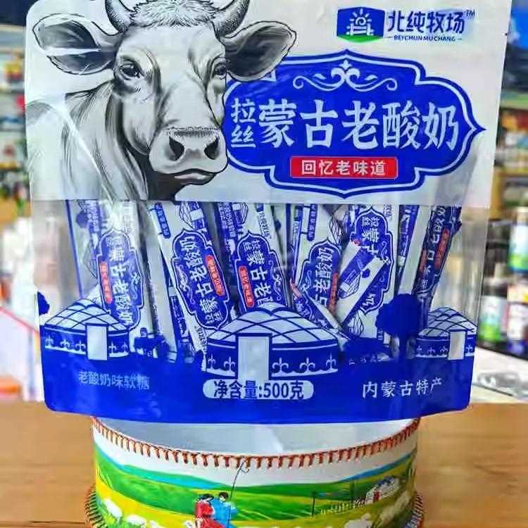 北春牧场无添加蔗糖蒙古奶壳牛奶脆老酸奶500g内蒙古特色小吃