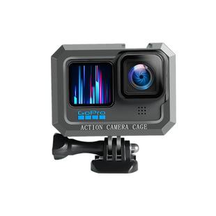 适用GoProo13/12/11/10/9兔笼金属铝合金保护套运动相机gopro13金属兔笼拓展麦克风补光灯骑行配件