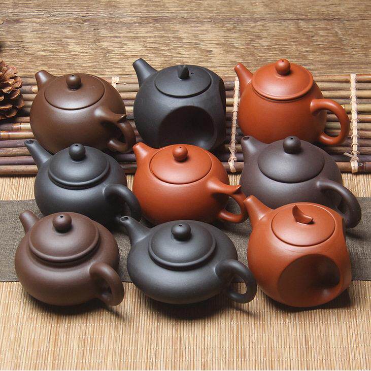 【热销40款平面小茶壶】早市展销会地摊宜兴紫砂西施壶朱泥手抓壶