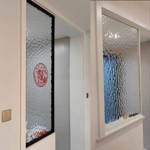 水立方半墙隔断屏风洗手池卫生间客厅入户玄关钢化艺术玻璃定制