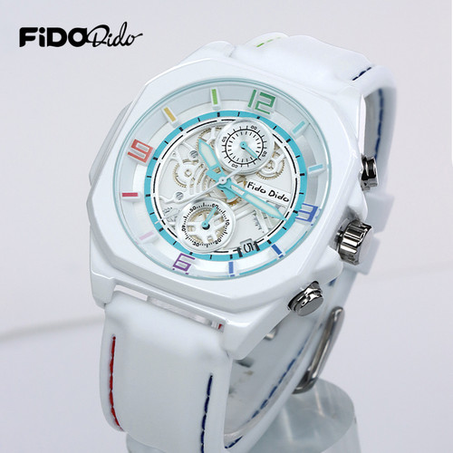 FidoDido高级感情侣款石英手表