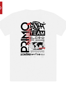 Primo Fight Team White 圆领短袖T恤白色