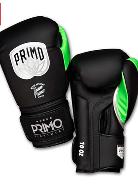 Primo泰拳拳套拳击手套PU皮 黑色