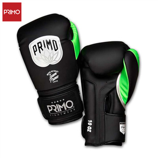 Primo泰拳拳套拳击手套PU皮 黑色