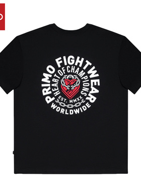 Primo Heart of Champions Black圆领短袖T恤黑色