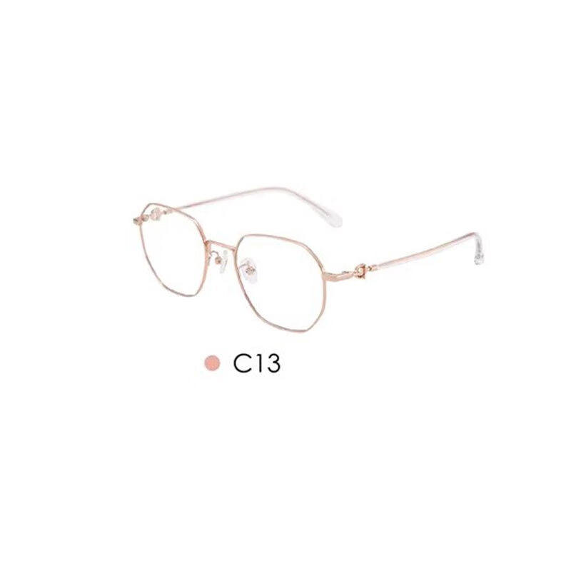 花雨伞花雨伞近视眼镜框轻盈钛合金潮流全框女款眼镜架AP19002C03