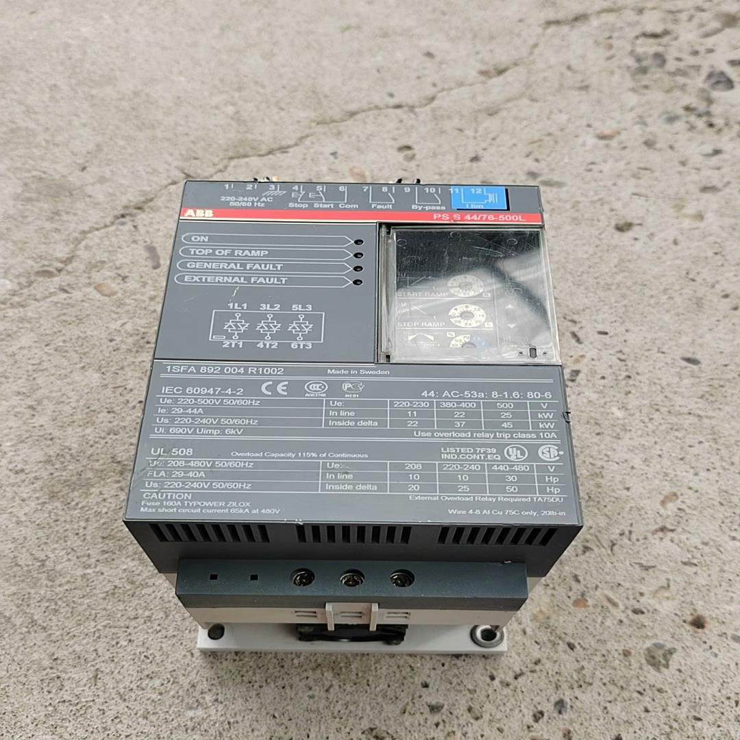 ABB软启动器22KW PSS44/76-500L软启动开关