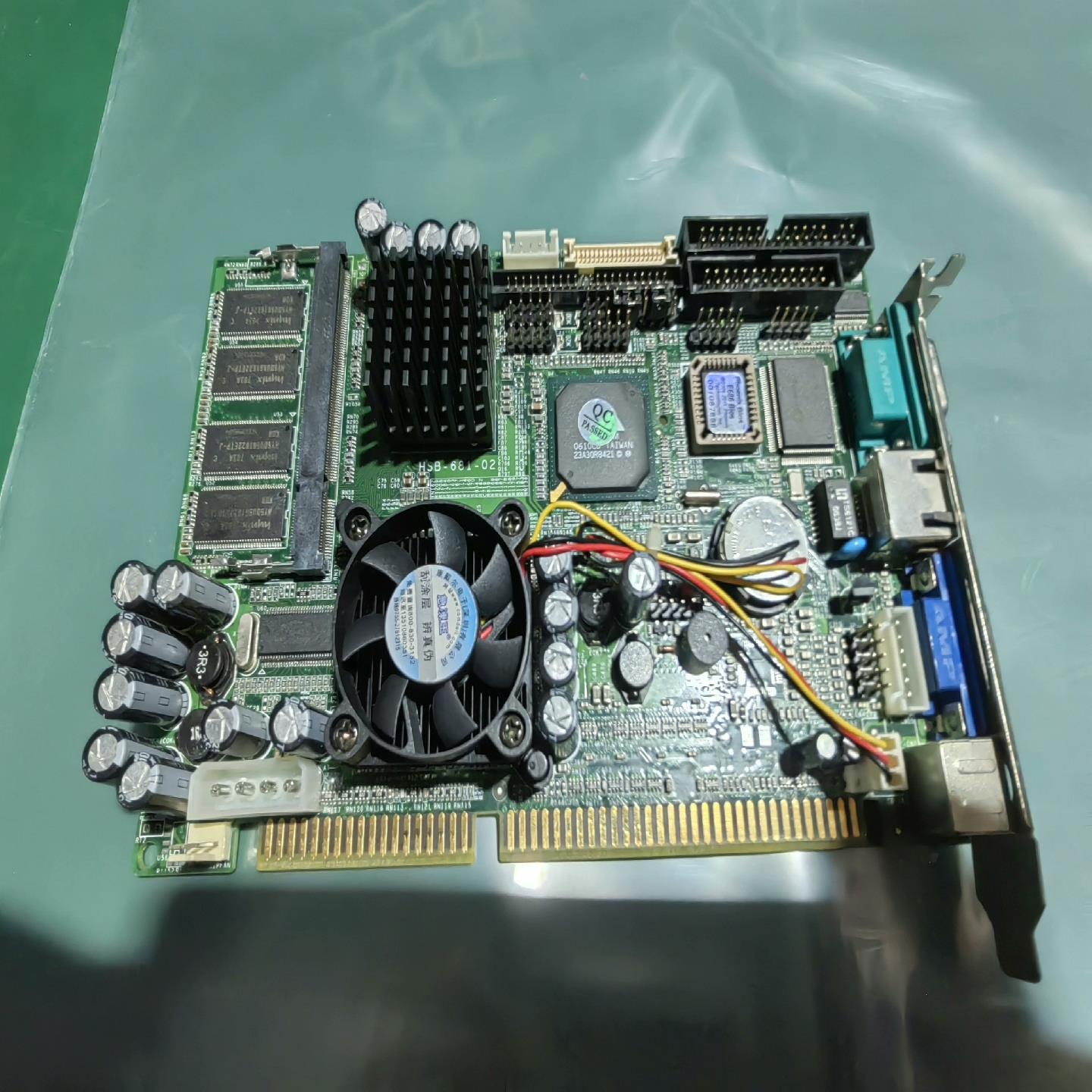 [德峰]实物主板-02CPU集成HSB681工控内存带CF-座如图，