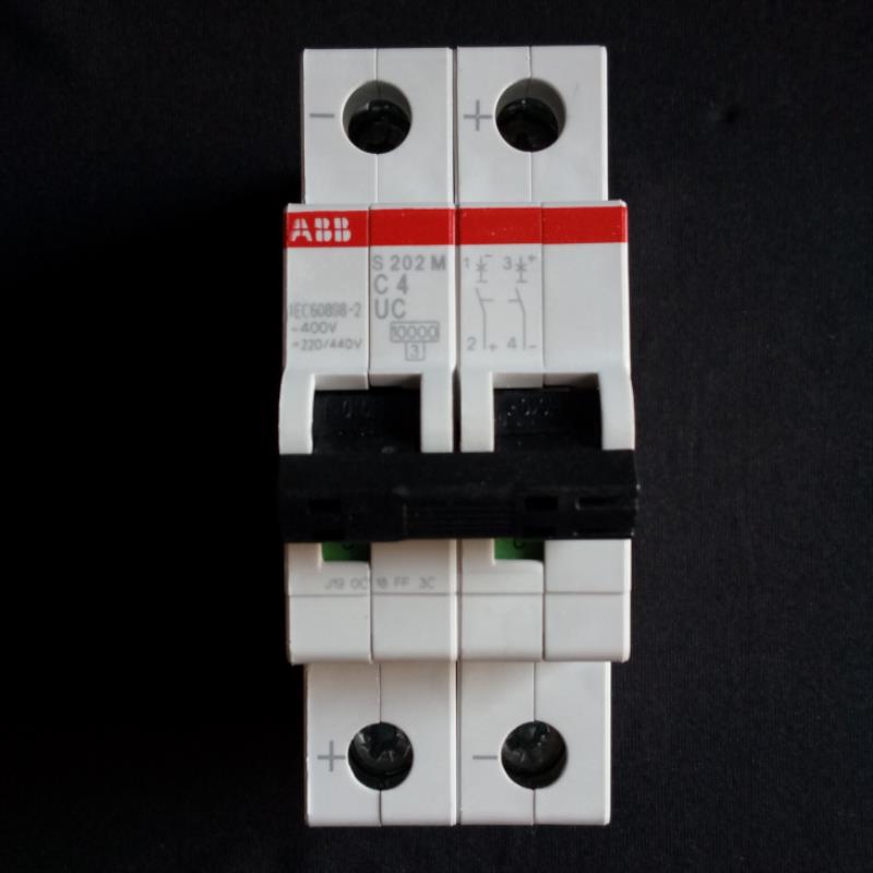 ABB交直流通用微型断路器 S202M-C4UC 2P 4A议价