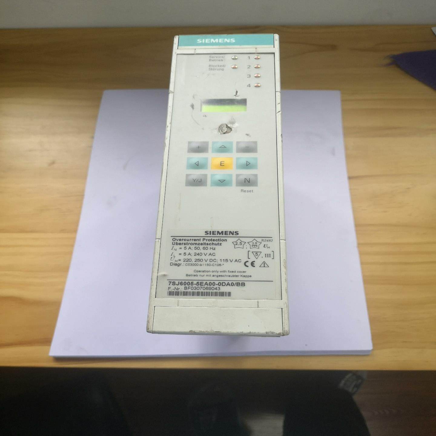 7SJ6005-5EA00-0DA0/BB西门子过流保护控制