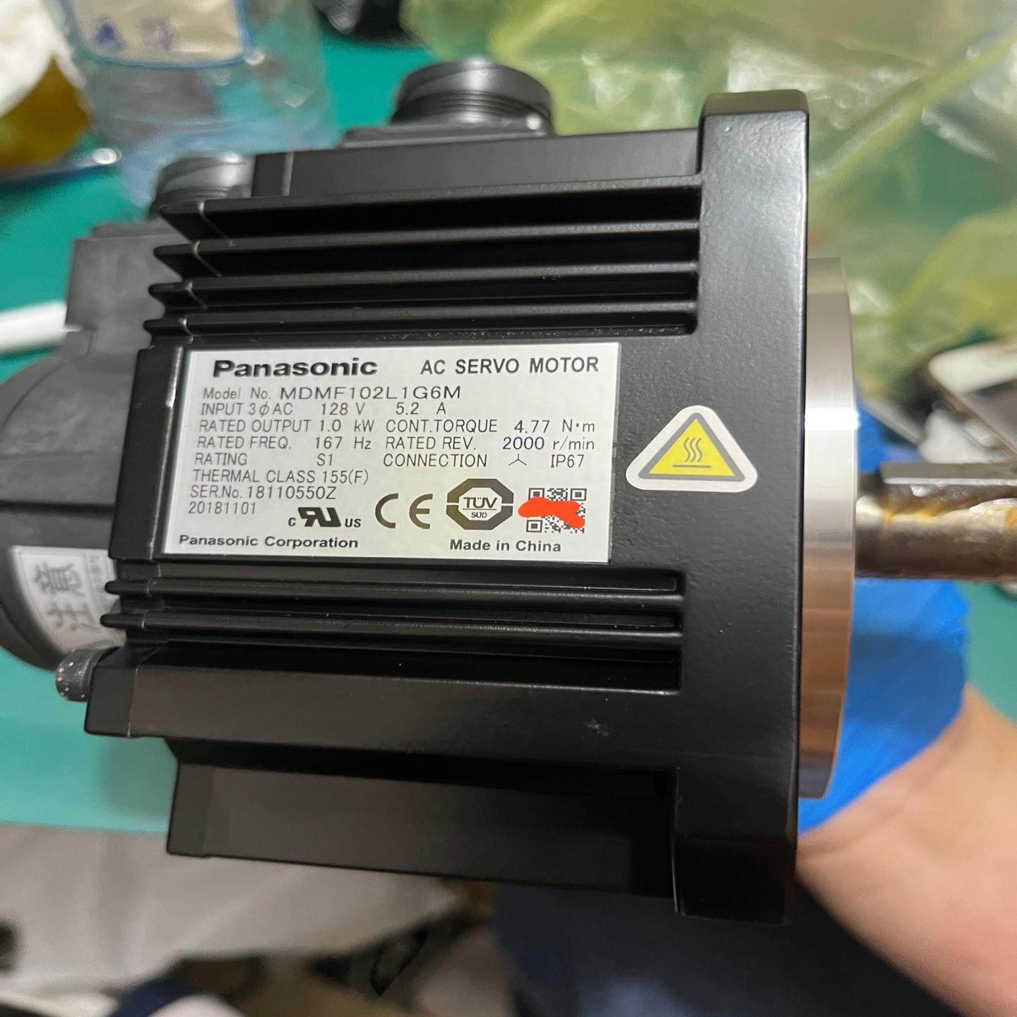 全新原装伺服电机MDMF102L1G6M，开封未安装使用