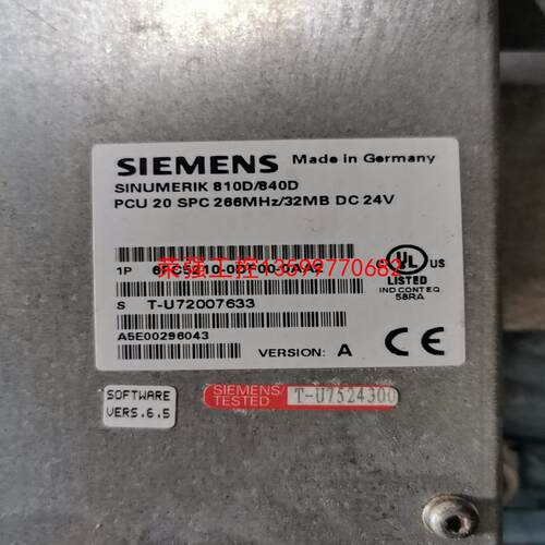 【荣强工控】6FC5210-0DF00-0AA2 西门子PCU20