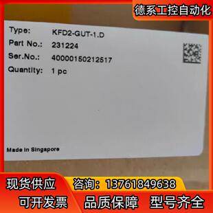 量多价优 1.D现货实拍 GUT 倍加福德国倍加福KFD2