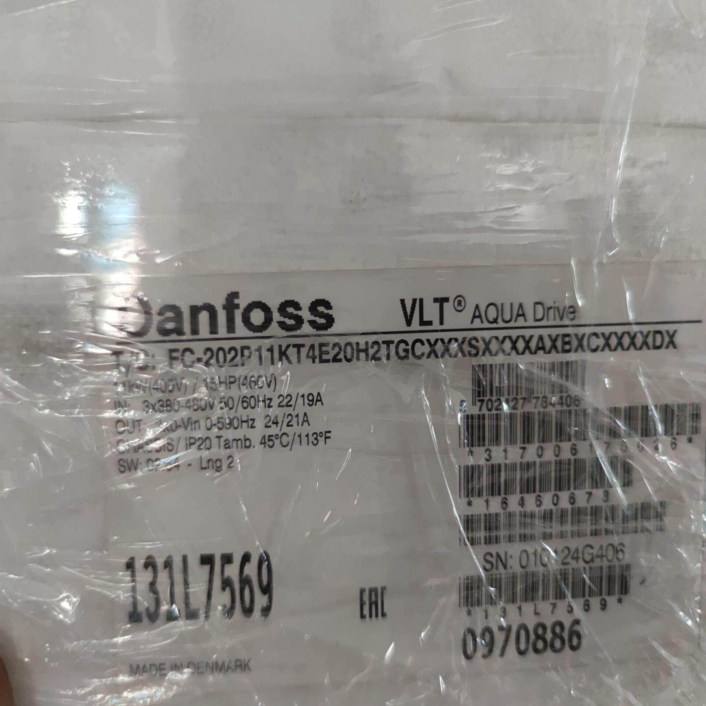 [德峰]  202丹佛斯FCP11KT4E20H2TG-变频器-FC