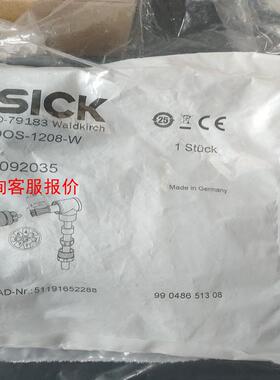 【环球】原装SICK传感器接头DOS-1208-W货号6028422