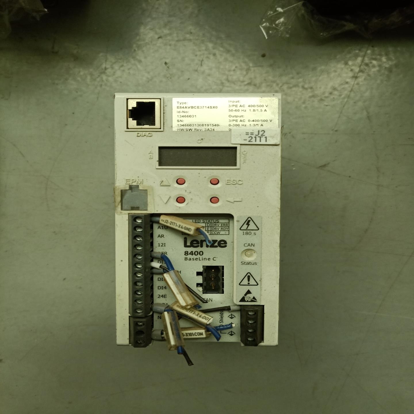 伦茨变频器 0.37KW  测试完好