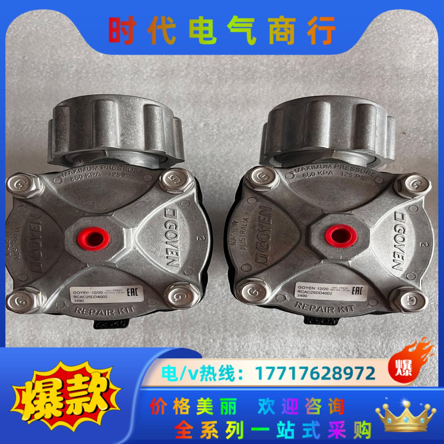 GOYEN高原RCAC25DD4002脉冲喷射隔膜阀全新未使议价
